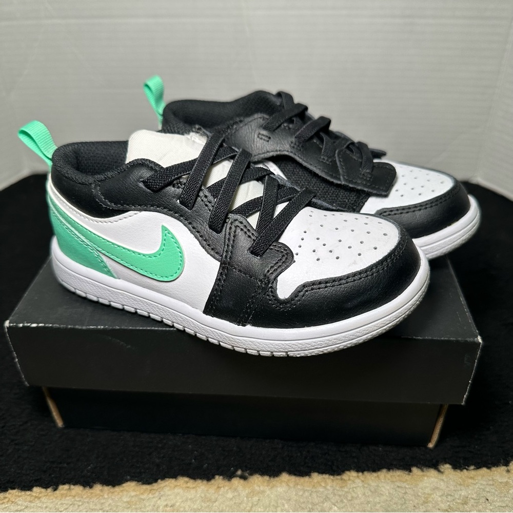 Jordan 1 Low Alt TD White Black Teal Green DR9747-131 Sz 10C